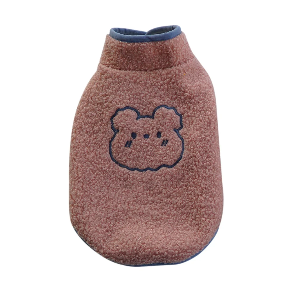 

Cartoon Bear Design Fleece Vest Dog Sweater Fleece Warm Dog Clothes Dog Jacket Cold Weather Dog Coat For Small Large Dogs