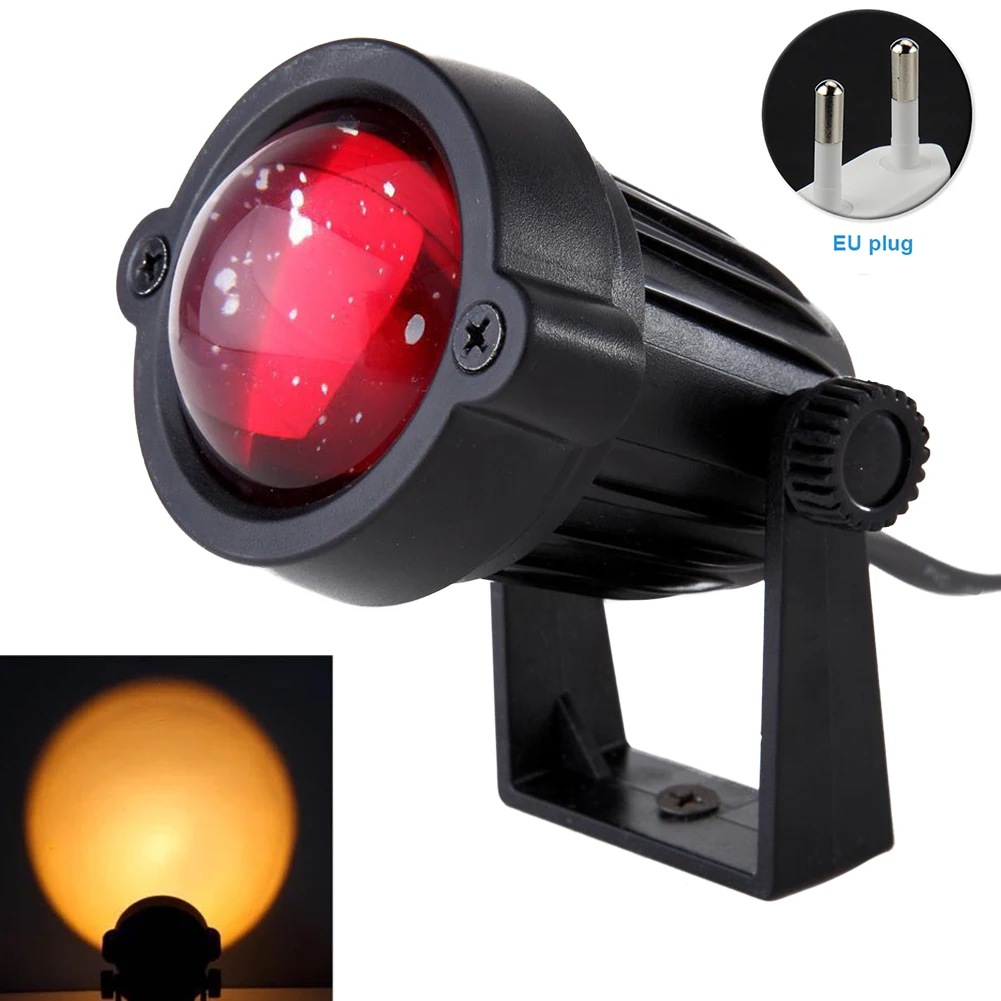 

Bar Home LED Night Lamp Photography Prop Sunset Projector Light Shop Living Room Wall Decor 180 Degree Rotaion Bedroom Party