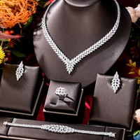siscathy korean fashion luxury zircon necklace wedding jewelry set for women bridesmaid party dinner dress exquisite accessories
