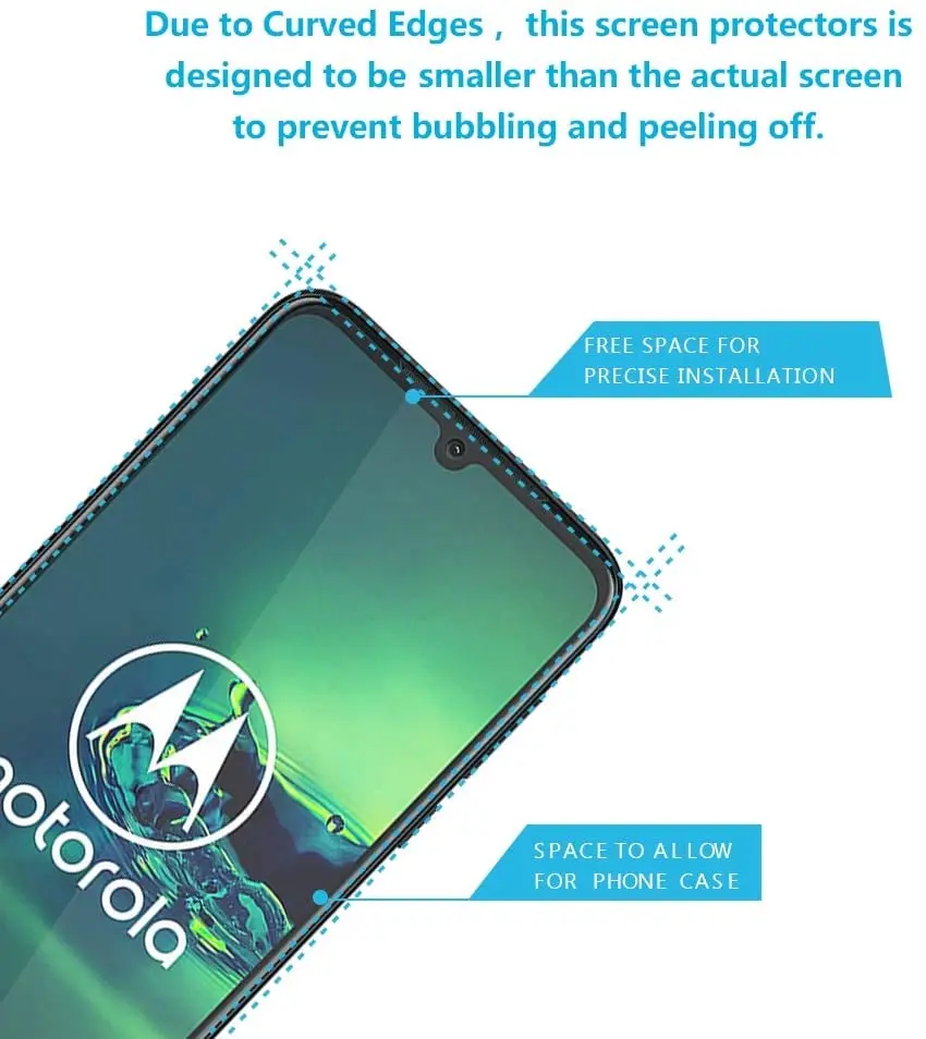 Закаленное стекло для Motorola Moto G8 Power Lite One Fusion Plus Защитная пленка экрана 2.5D 9H Play