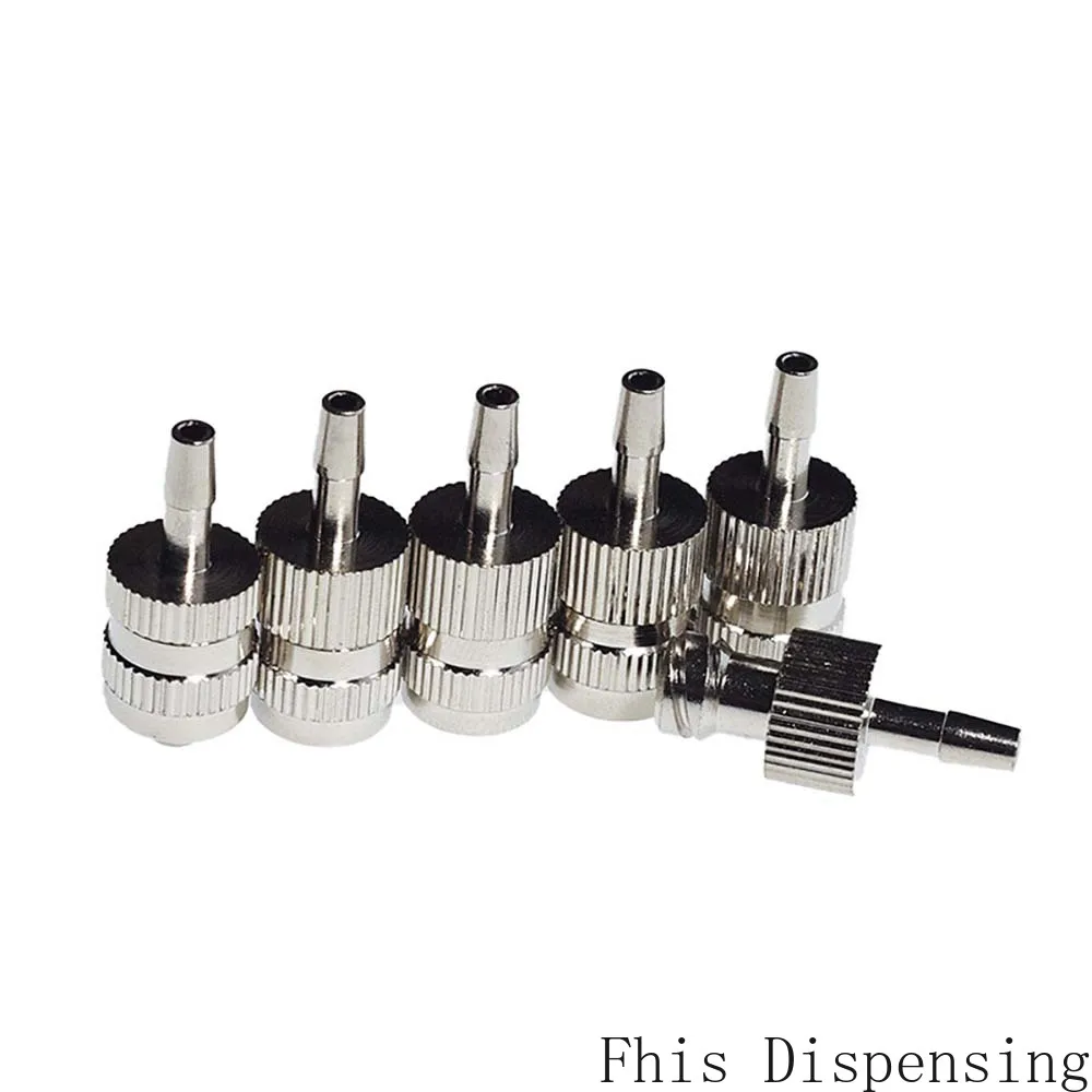 4*6 ПВХ трубы металл никелированные латунные дозирующие фитинги Luer Lock Cannula