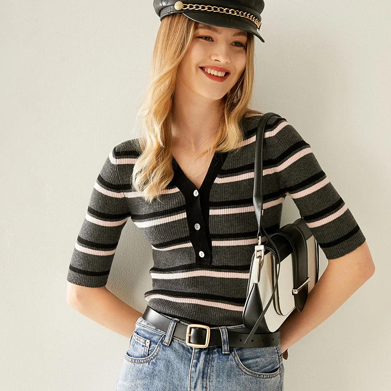 Осенне зимние новые модные кашемировый свитер для женщин тонкий сужающаяся к