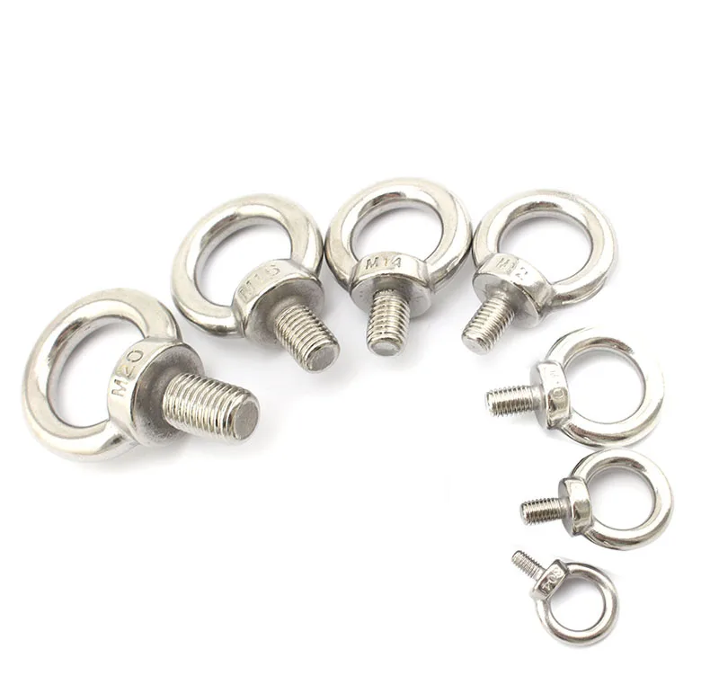 (200 шт./лот) 304 Метрическая резьба из нержавеющей стали M4 подъемные болты гайки с