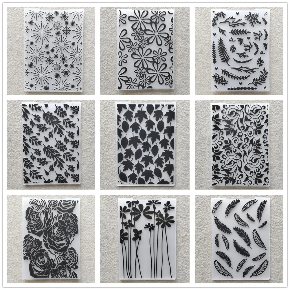 

(29 Styles) 2021 Flowers Embossing Folders for Paper 3D Scrapbooking Cutting Dies Templates Album Cards Making Supplies
