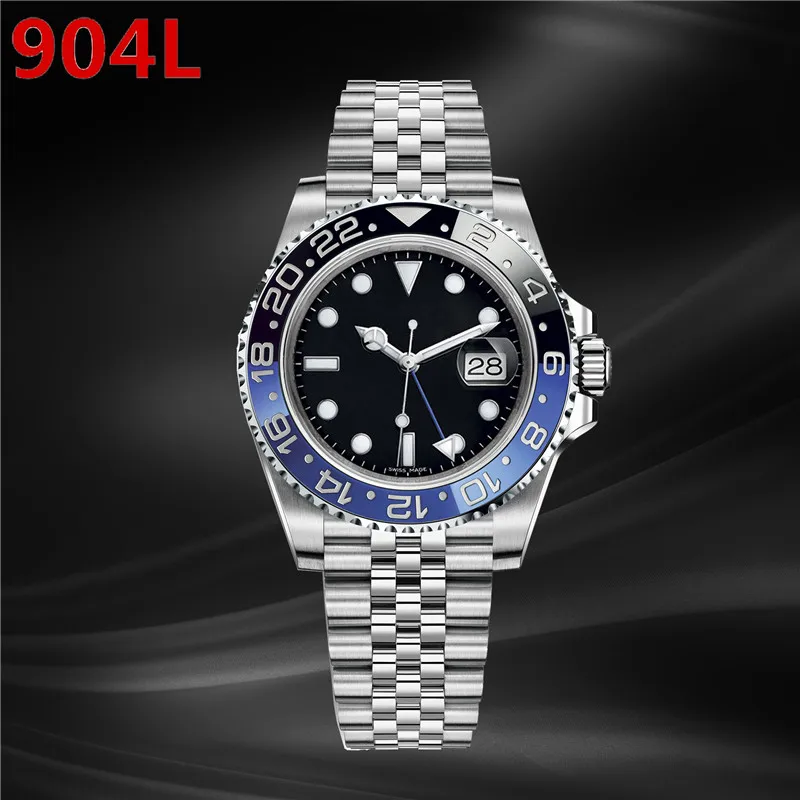 

Men's Automatic Mechanical Watch Noob GMT- 904L Stainless Steel Movement Ceramic High Quality AAA Watch 1548 orders