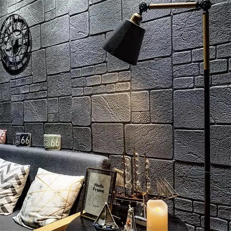 Самоклеящиеся 3D обои 1 шт. водонепроницаемые декоративные трехмерные рельефные