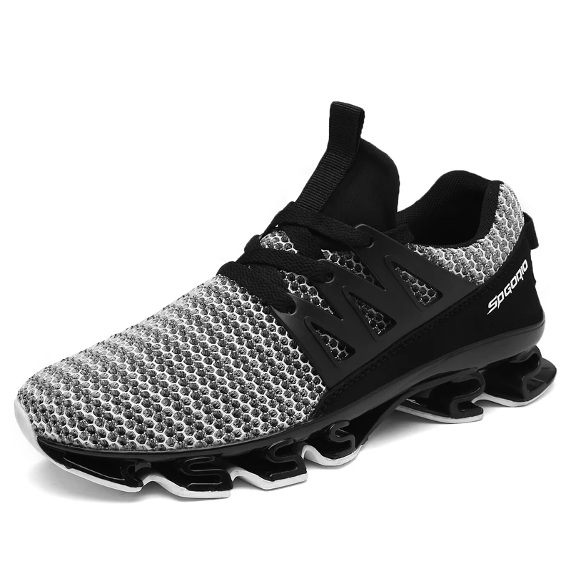 zhengou Summer Mesh Elastic Sole Casual sneakers Male Breathable Comfortable Zapatos Hombre Fashion Style Men black Shoes | Обувь