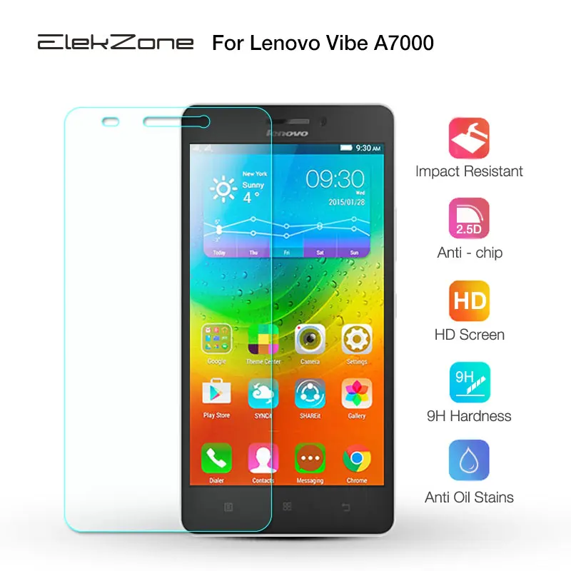 Защитное стекло для экрана премиум класса lenovo Vibe A7000 HD закаленное защитное