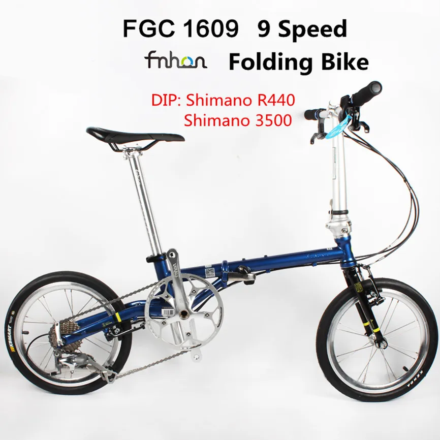 Fnhon FCG1609 складной велосипед 16 дюймов Minivelo CR-MO сталь V тормоз 9 скоростей городской Commuter велосипед для Shimano Shift ретро досуг BMX