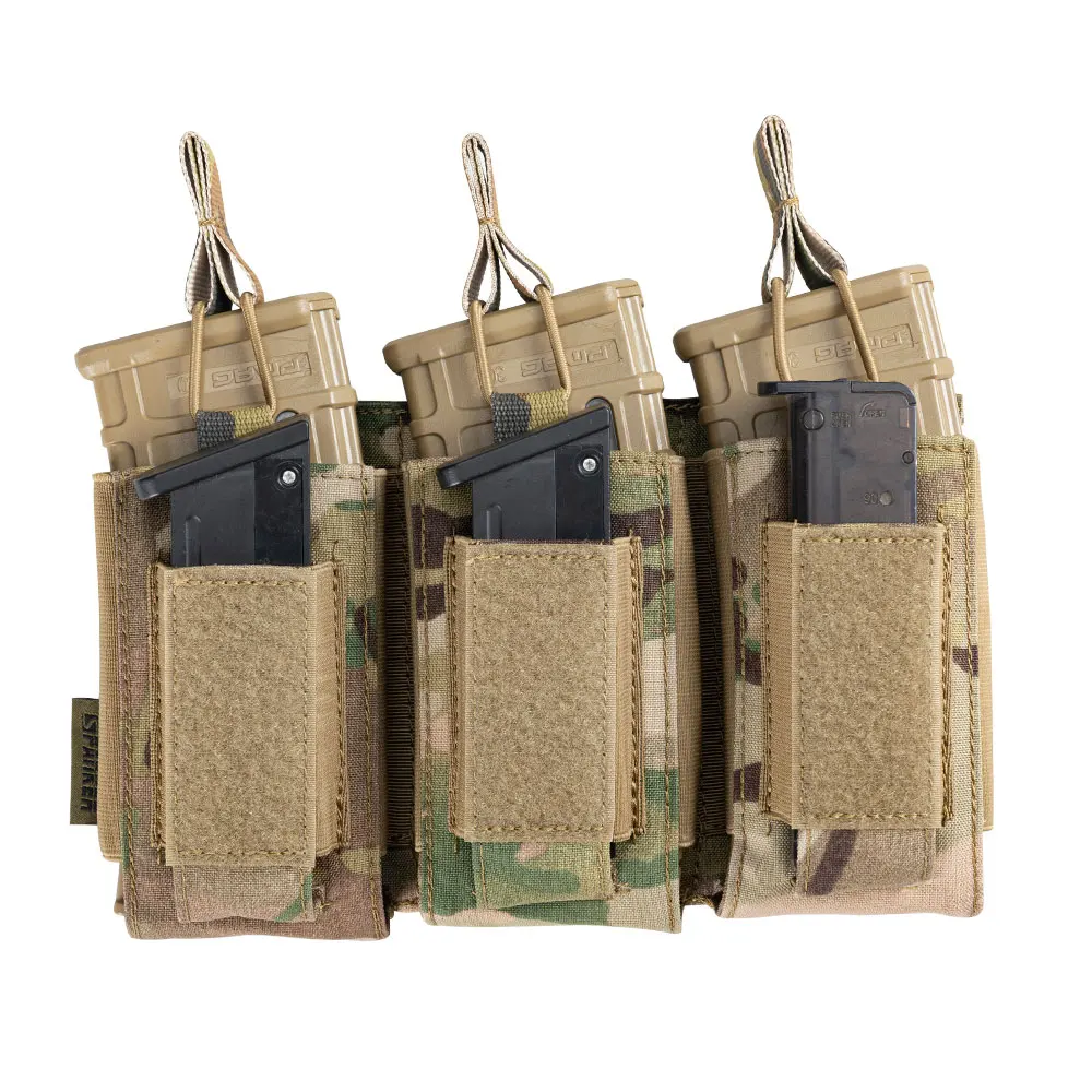 Отличные Элитные бизань тактический Molle Тройной Журнал чехлы AK M4 пистолет сумка военная армия пейнтбол игры аксессуары