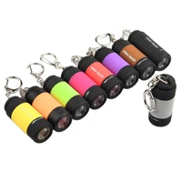 mini torches led light usb rechargeable portable led flashlight keychain torch lamp waterproof built in battery camping light