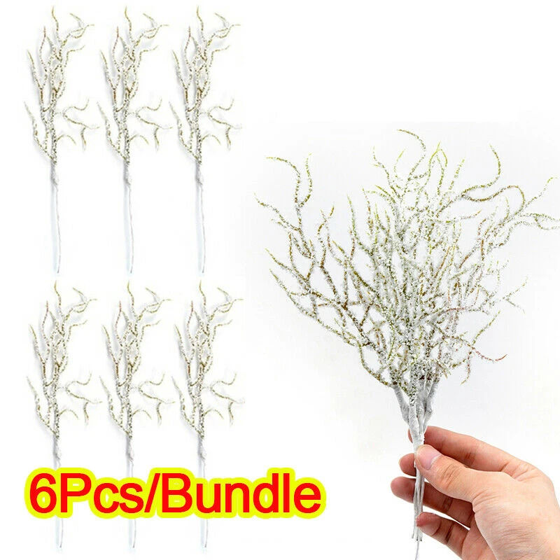 

Artificial Christmas Plant Snow Pine Branch Grass Simulation Flower Party Decor