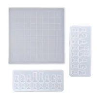 chess board silicone resin mold 2pcs chess silicone mold chess board molds for resin casting chess board mold diy crafts