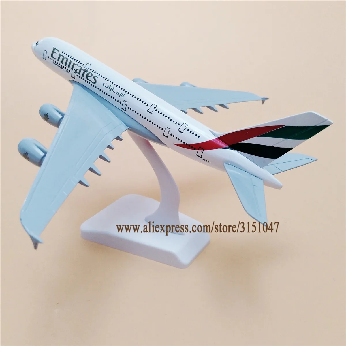 20 см модель самолета Air Объединенные Арабские Эмираты A380 Airbus 380 Airways Airlines