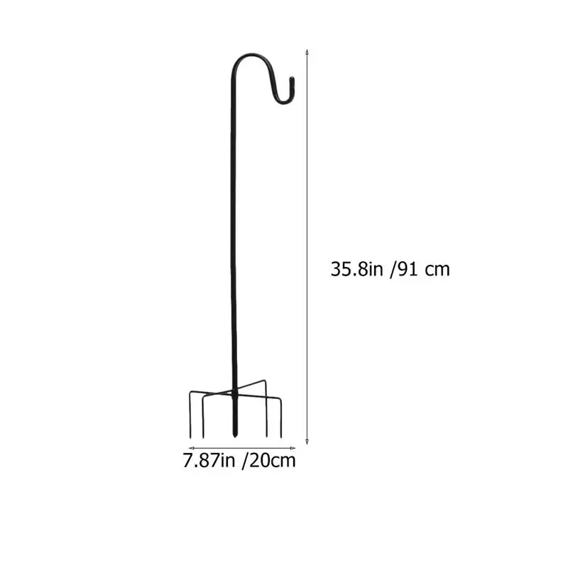 

2Pcs Metal Garden Plants Stand Hooks Plant Flowers Lights Hook Stake Outdoor Plant Stand Hanger Garden Decoration