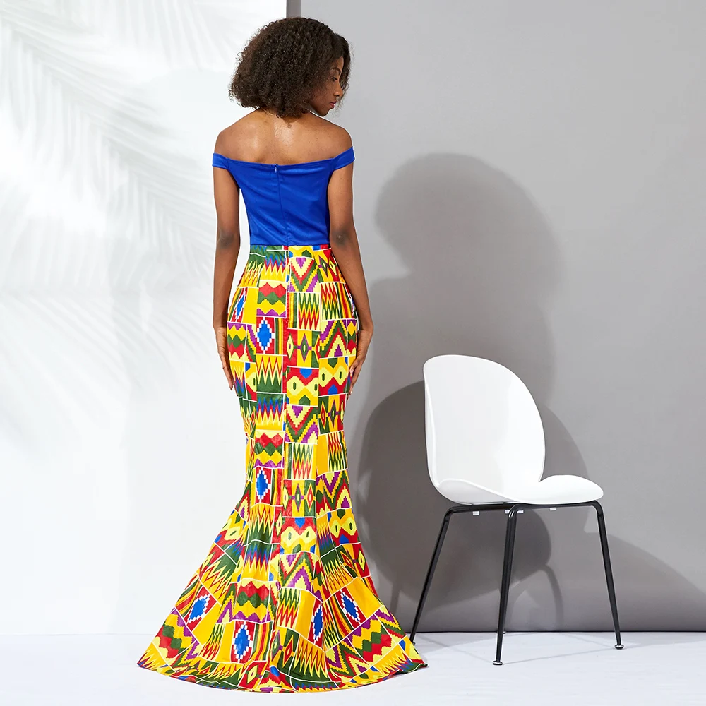 African Dresses for Women Long wax print material Men's Top 3piece Sets Couple Clothing African traditional Lover Couple Clothes
