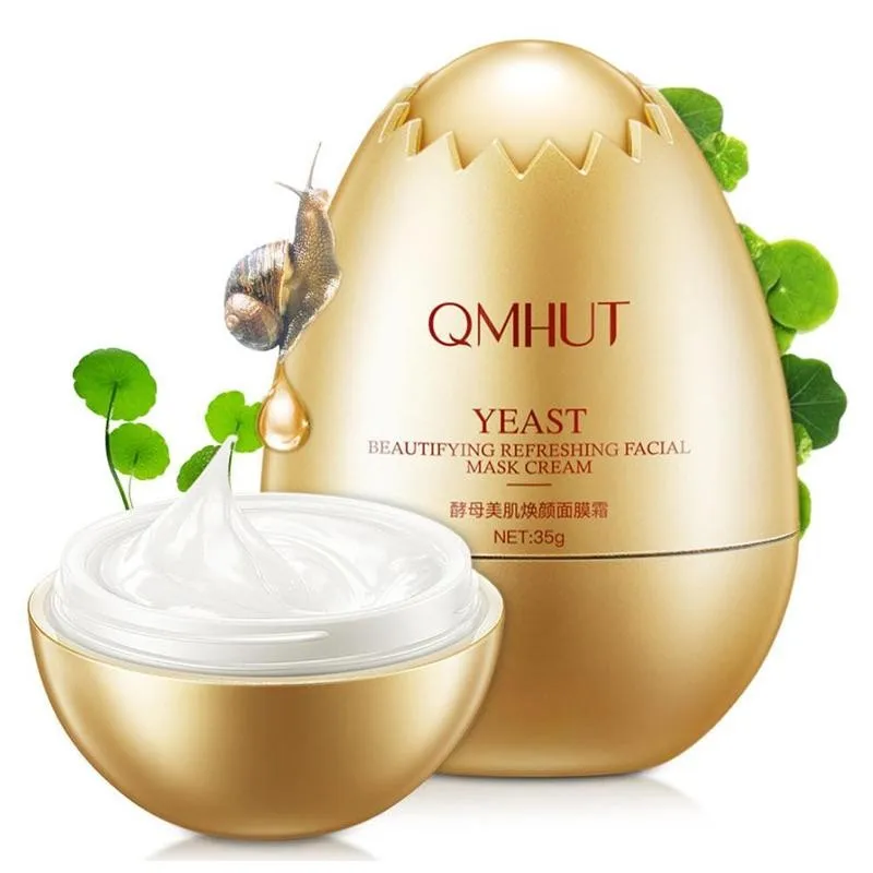 Egg маска укрепляющий Осветляющий увлажняющий дрожжи Красота кожи крем для лица