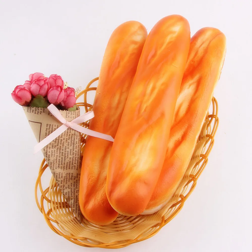 

HIINST Simulation Long Strip Bread Slow Rising Stress Reliever Toys Creative Cream Scented Decompression Toys