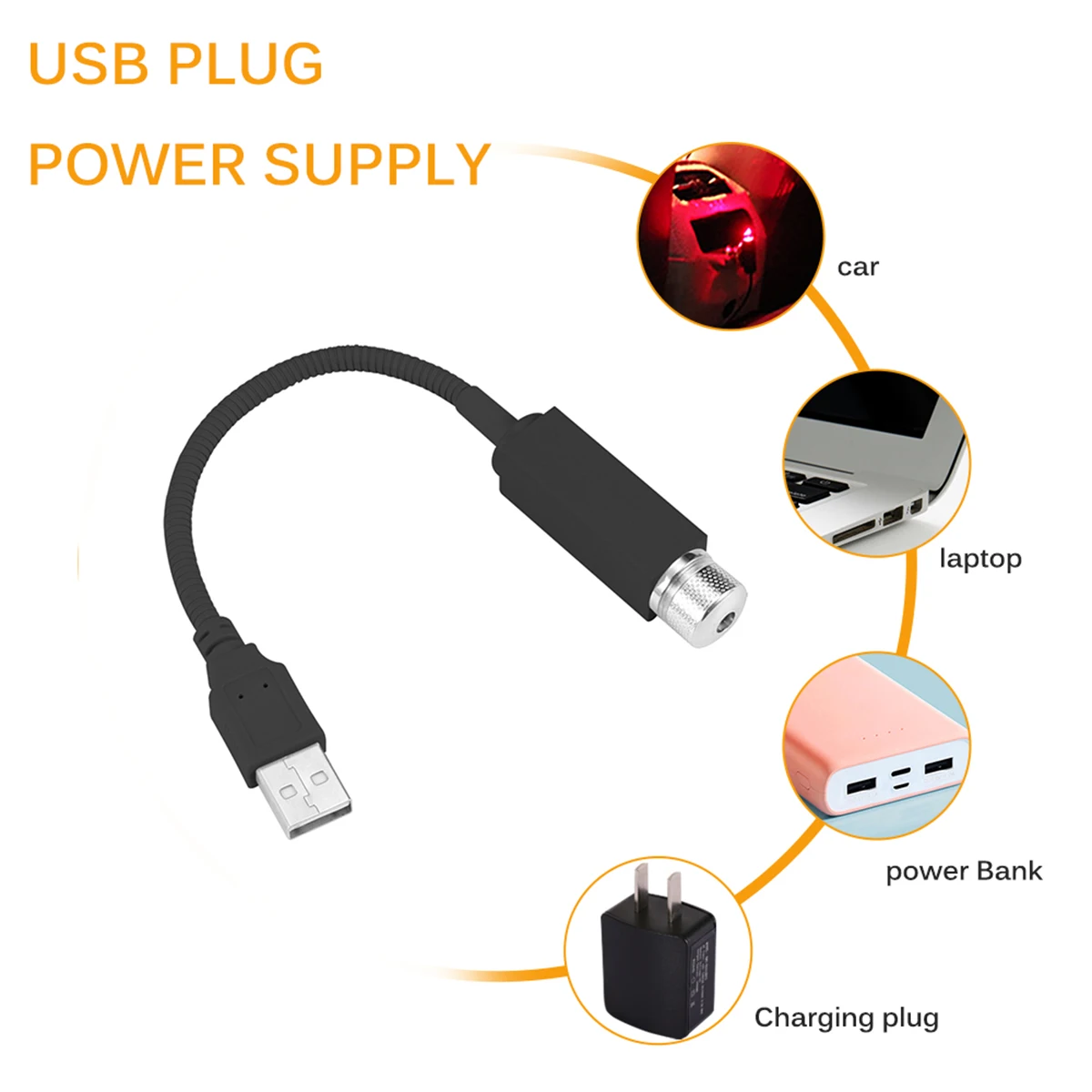 5 В 3 Вт мини USB автомобильная крыша LED звезда ночник авто Интерьер проектор свет
