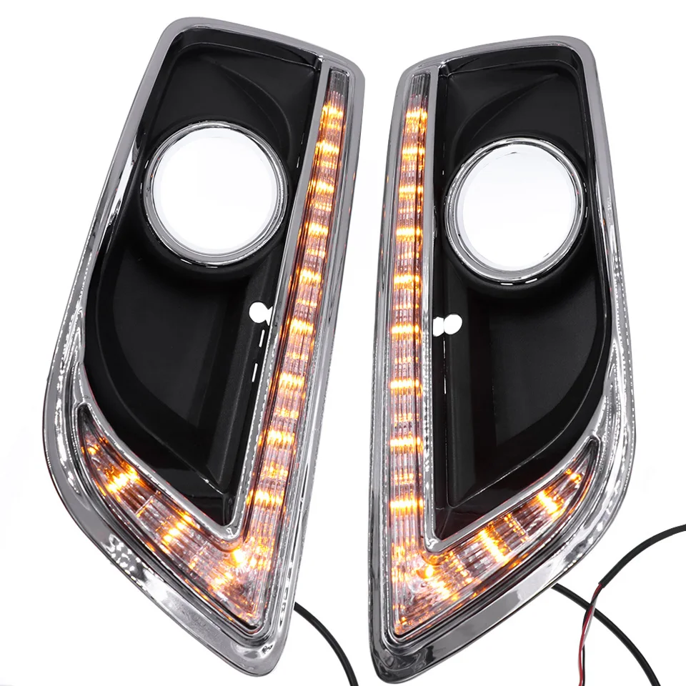 1 комплект светодиодный DRL с поворотник для Chevrolet Malibu 2011 2012 2013 дневного света дневные огни автомобиля