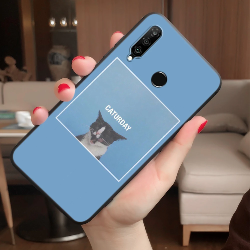 Эстетичный Мягкий силиконовый чехол с блокировкой экрана для Huawei P10 P20 P30 P40 Lite Pro Max