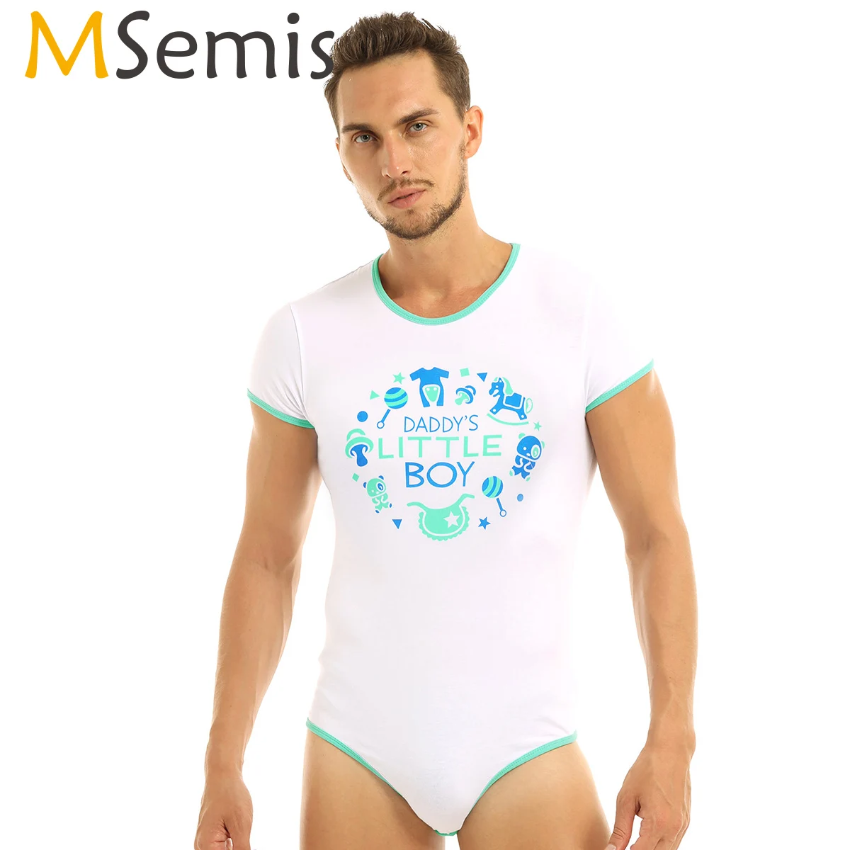 Сексуальное нижнее белье для мужчин боди сексуальное кнопка нажатия Daddys