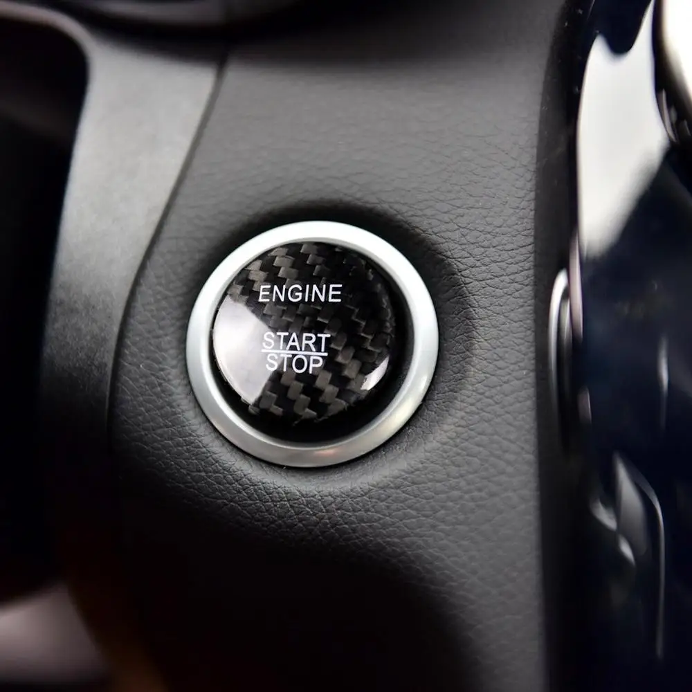 Защитная крышка ключа стартера двигателя из углеродного волокна для Mercedes Benz A B C E
