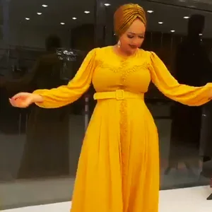 African Elegant Dresses For Women Dashiki 2021 New Muslim Fashion Abayas Chiffon Robe Kaftan Dress Abaya Dubai Turkey Clothing