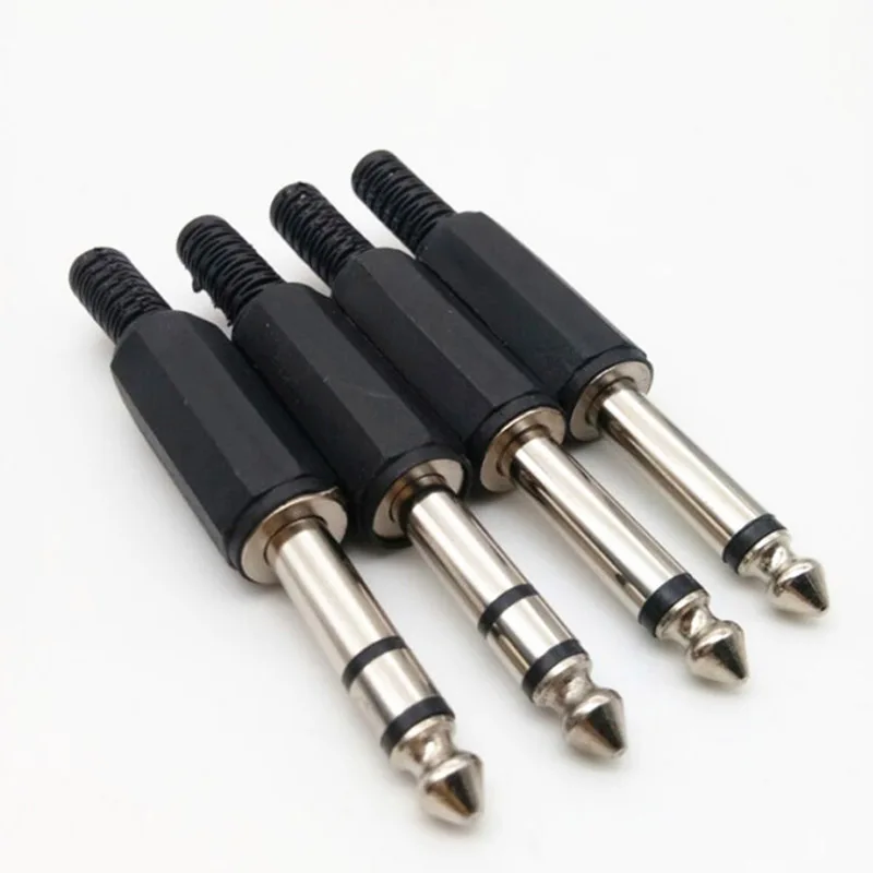 Двухканальный аудиоразъем 6 35 мм 5 шт. штекер для наушников Штекерный разъем