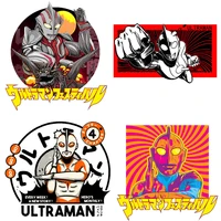 anime ultraman heat transfer printing clothes iron on transfers t shirt stickers clothing applique diy one punch man stickers
