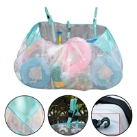 outdoor beach toys organizer large capacity foldable hook hanging mesh bag for pool beach swimming pool storage bag