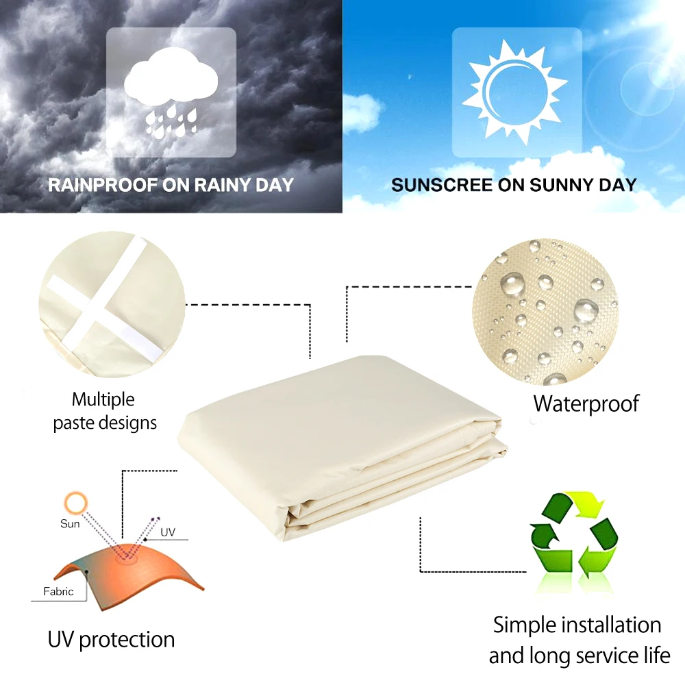 Уличный солнцезащитный козырек высокой плотности устойчивый к слезам