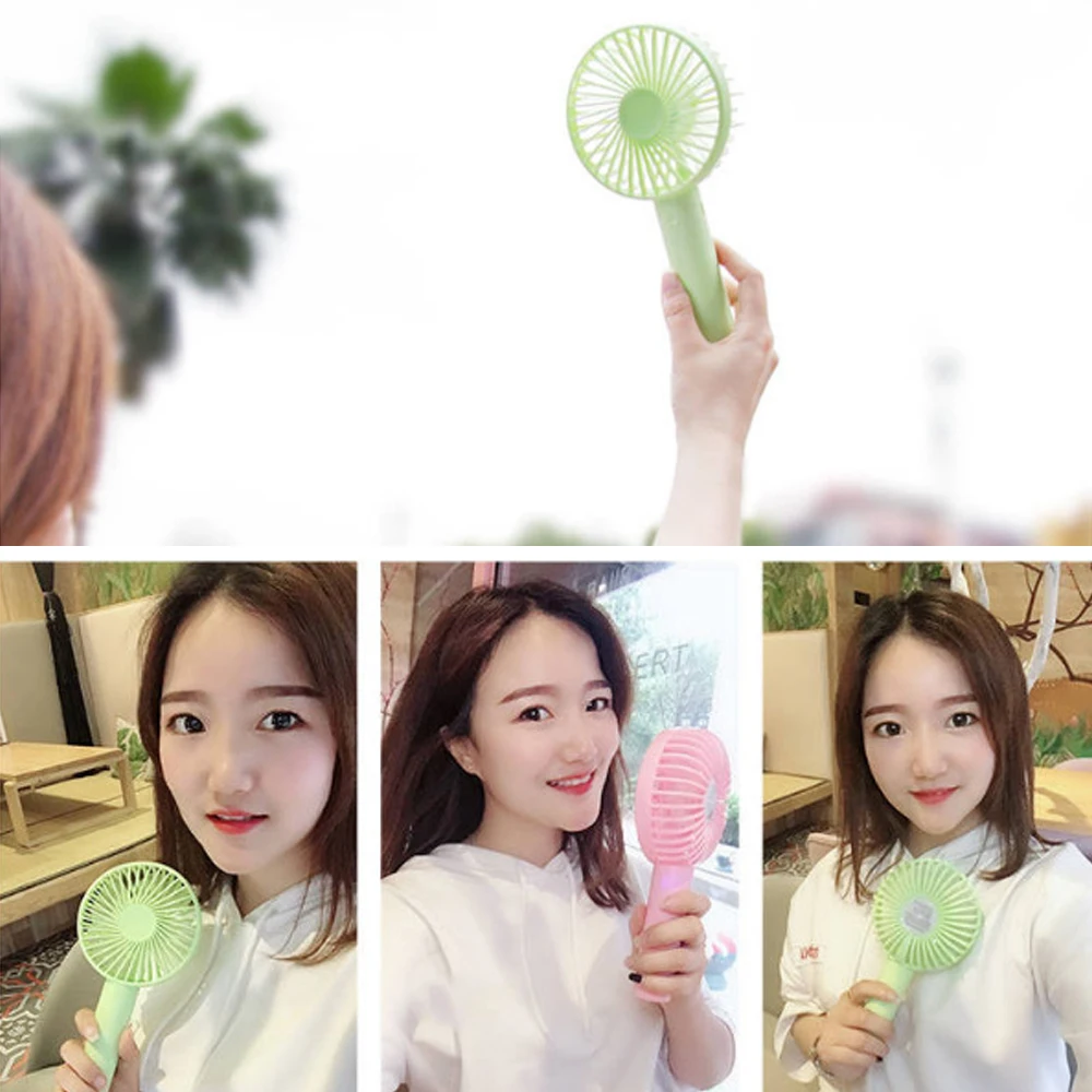 Summer Cooler Portable Fan Handheld Mini USB Charging Desk Fans Rechargeable Adjustable 3 Speed For Office Outdoor Travel | Бытовая