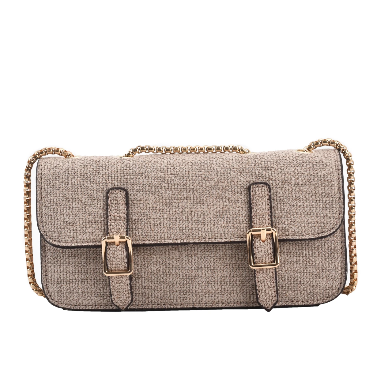 

Модные дизайнерские сумки через плечо в стиле ретро, повседневные женские сумки через плечо, женская льняная однотонная сумка на цепочке дл...