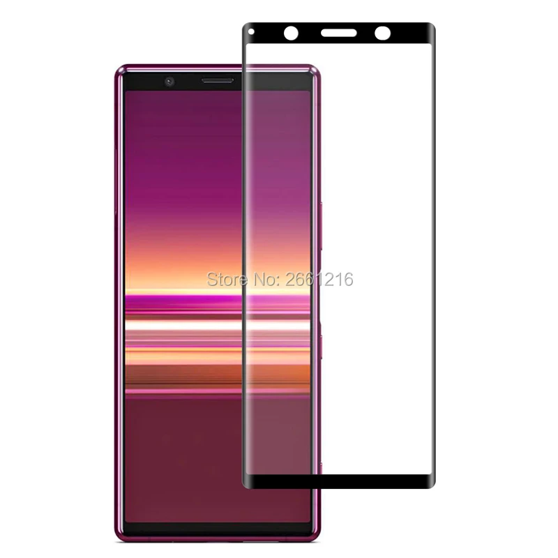 Изогнутое закаленное стекло 9H для Sony Xperia 5 6 1 &quotс полным 3D покрытием защитная