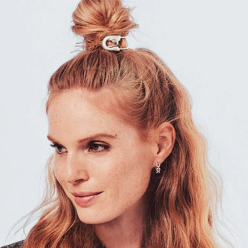 

Original Safety Pin Bun Cuff Summer Style Fancy Pony Tail Cuffs Top Knot Bun Cage Stylish Bun Holder Hair Accessories 2020