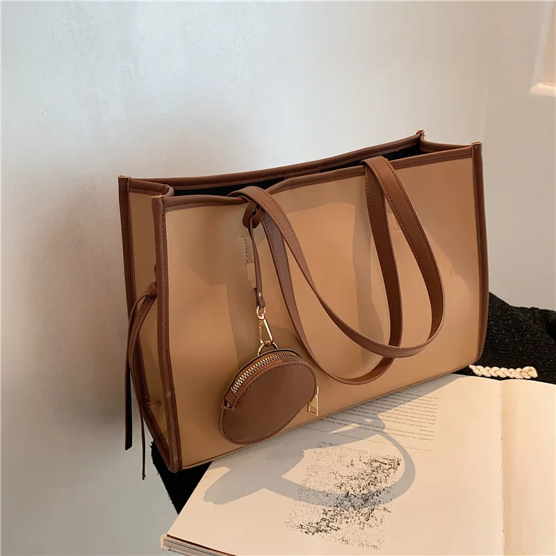 

Shopper Female Women's Bag 2021 Simple Korean Solid Fashion Bolsas Quality Designer Wild Shoulder Tote Bags For Women Handbags