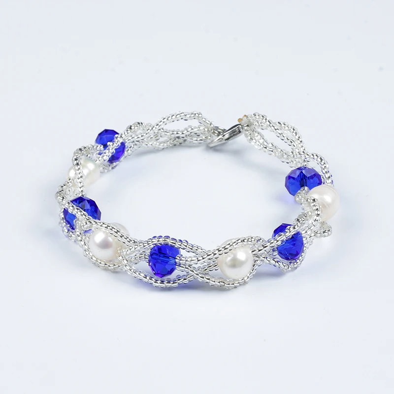 

Браслет из натурального пресноводного жемчуга, в стиле барокко