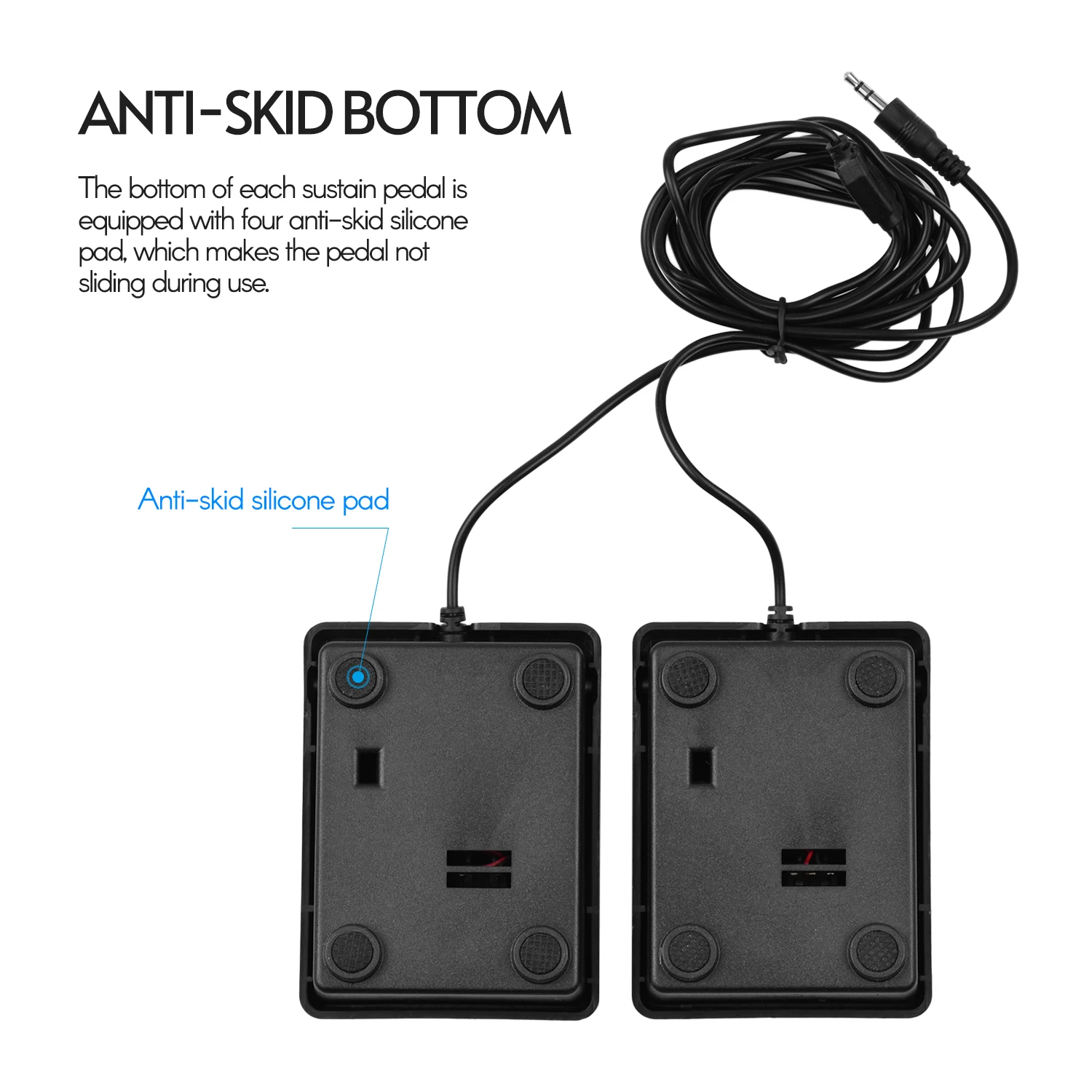 Компактная педаль для поддержки 3 5 мм универсальные двойные музыкальные