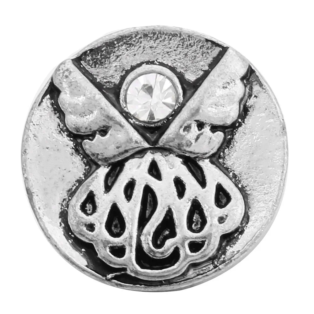 10 шт./лот Новое поступление 12 мм металлические пуговицы амулетный браслет со