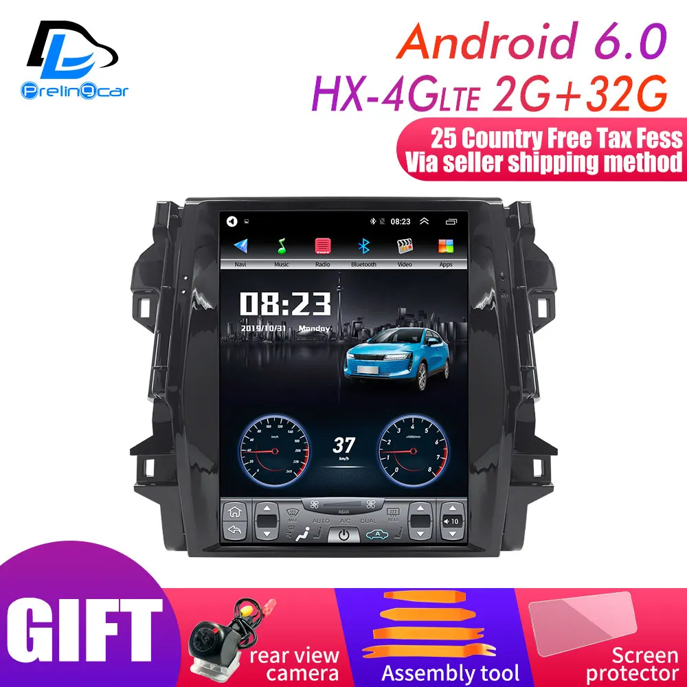 12.1 HX-4G 2G32G 12,1 дюймов 4G Lte 64G rom вертикальный экран android система Мультимедиа Видео Радио плеер для Toyota FORTUNER Навигация стерео - Цвет: 12.1 HX-4G 2G32G