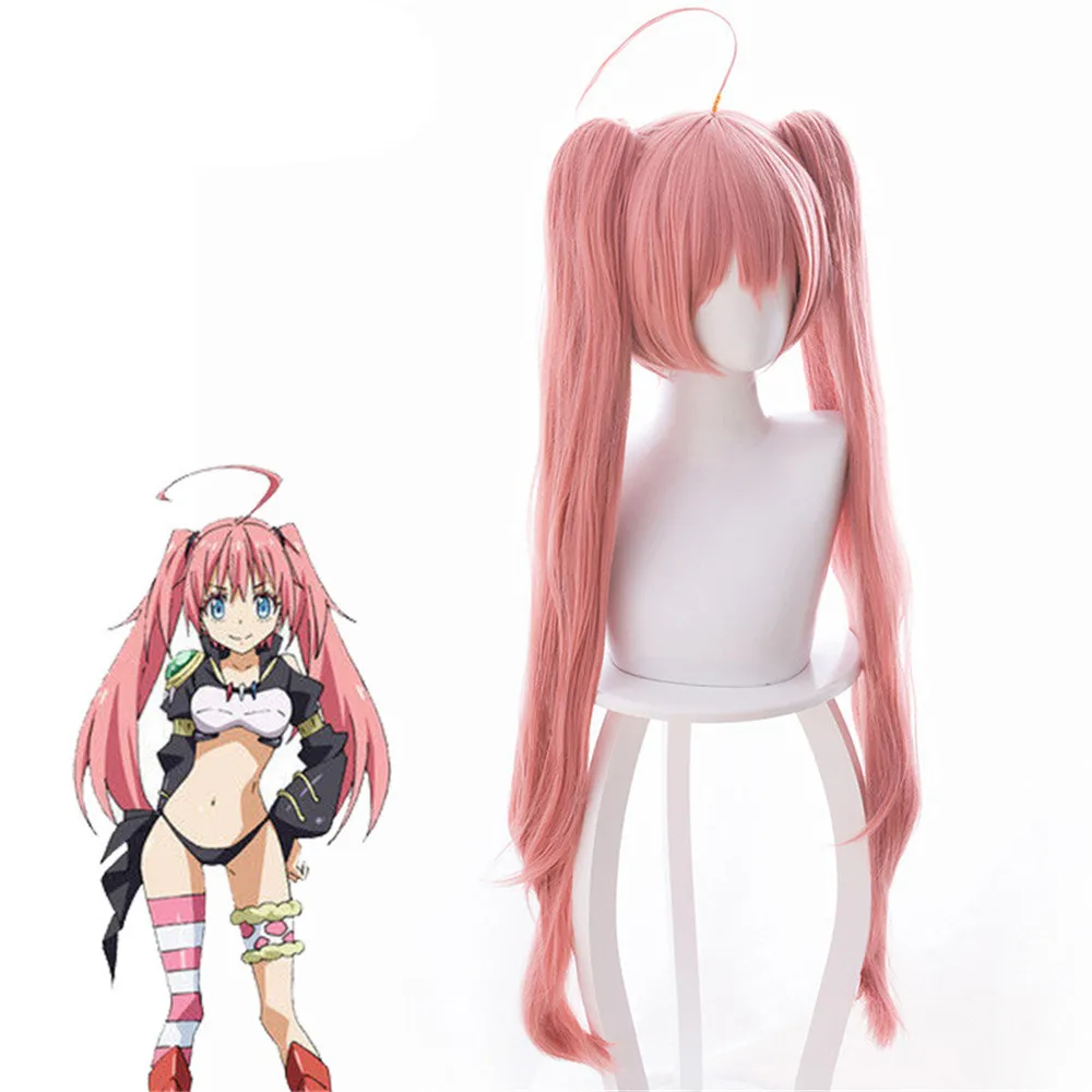 Парик для косплея Tensei Shitara Slime Datta Ken парик костюма милим Нава с розовыми