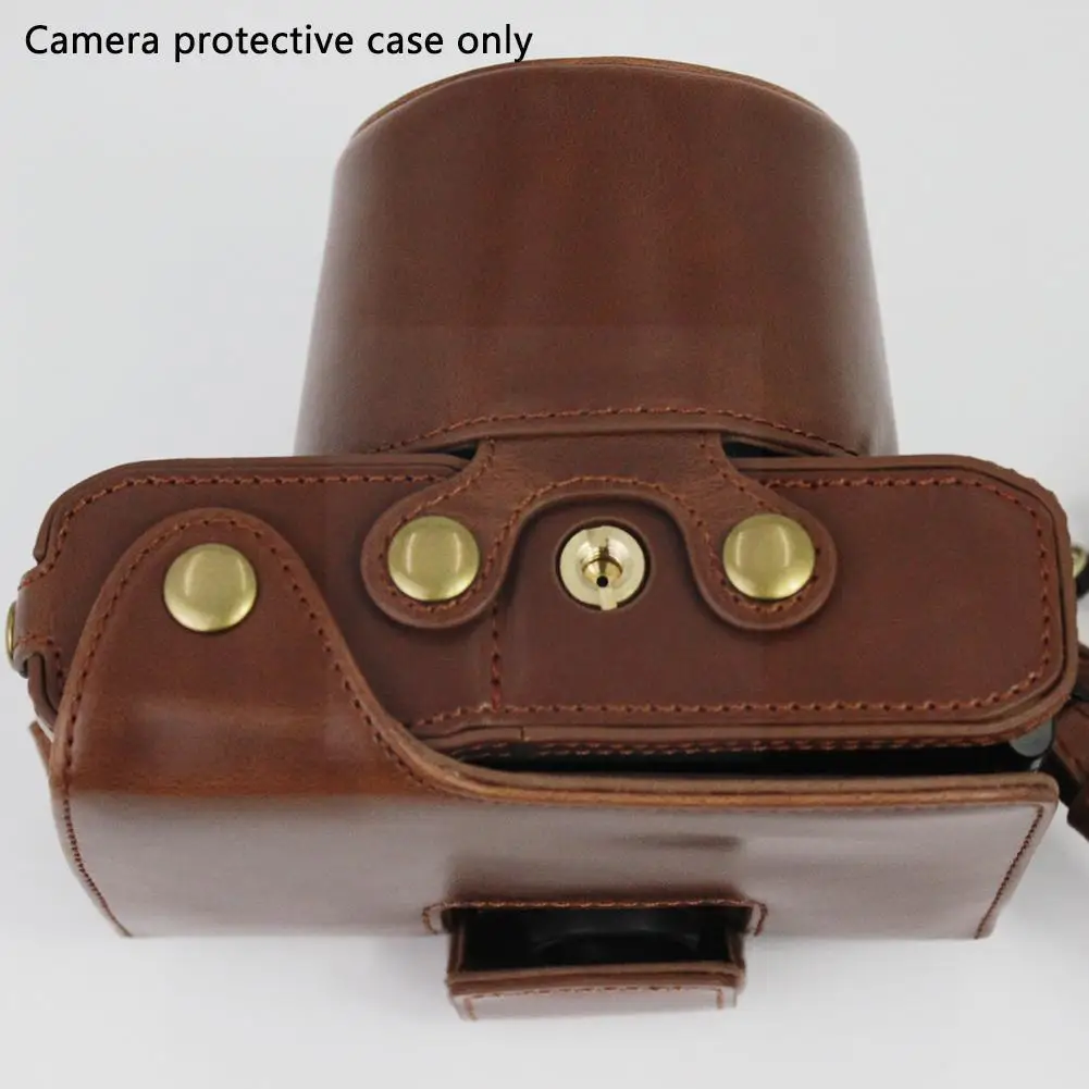 1pcs retro leather camera protector bag grip strap lens cap for zfc with 16 50mm or 28mm lnes camera accessories u9n8 e0o2 free global shipping