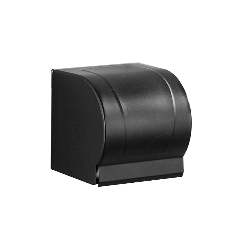 

Wall Mounted Aluminum Toilet Tissue Holder Waterproof Roll Paper Bathroom Box 35EC
