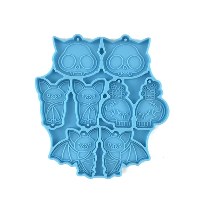 

Bat Series Keychain Epoxy Resin Mold Jewelry Pendant Silicone Mould DIY Crafts Decorations Casting Tool