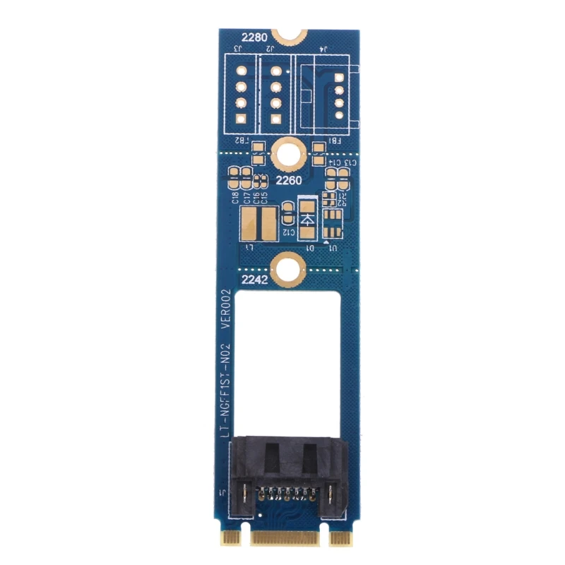M.2 NGFF до 7 Pin SATA III 3 SSD адаптер плата преобразователя PCB|Компьютерные кабели и