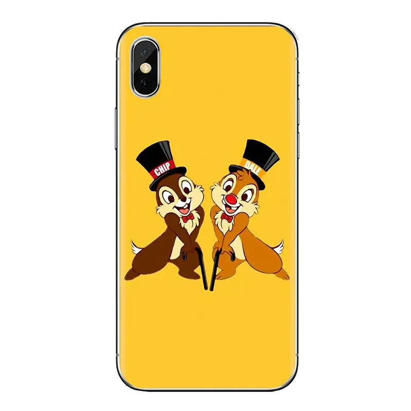 For Samsung Galaxy S2 S3 S4 S5 MINI S6 S7 edge S8 S9 Plus Note 2 3 4 5 8 Coque Fundas Chip and Dale Anime Transparent TPU Covers |