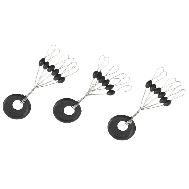 10 шт. 6 в 1 Размер L черная резиновая овальная пробка поплавок для рыбалки |