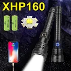 Новейший светодиодный фонарик XHP160, самый мощный светодиодный фонарик высокой мощности XHP90, перезаряжаемый тактический фонарик 18650, Usb, охотничий фонарь