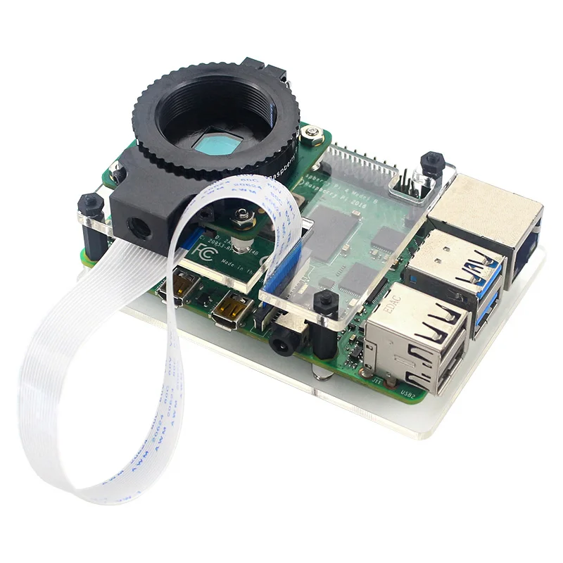 Акриловый чехол для камеры Raspberry Pi 4 HQ или портативного мини-штатива RPI Model B |